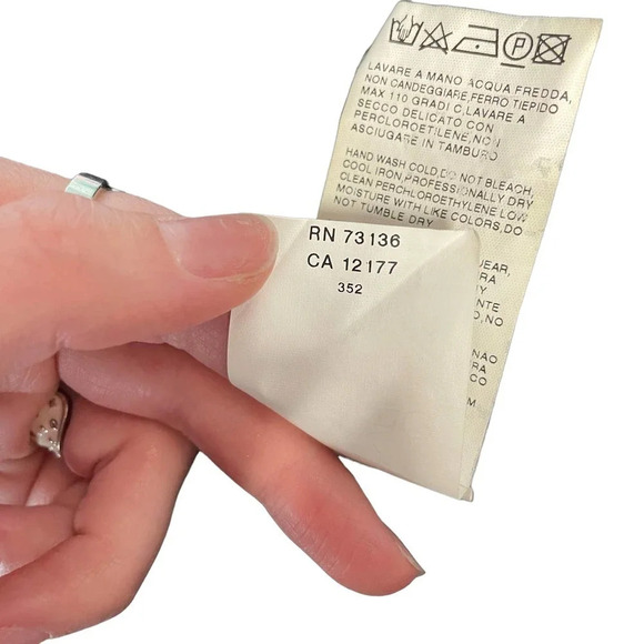 Max Mara ‘S Cotton Kurta Tunic Dress Black Cream‎ Size US 10 - Picture 10 of 10